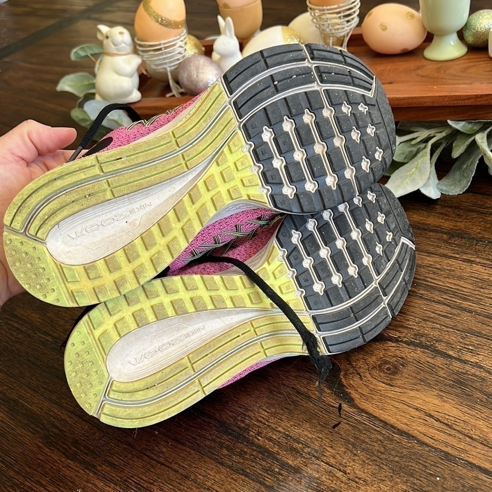 Nike Womens Air Zoom Pegasus 32 Pink Pow/Barely Volt/Ghost Green/Black Sneak 8.5 - Picture 7 of 9